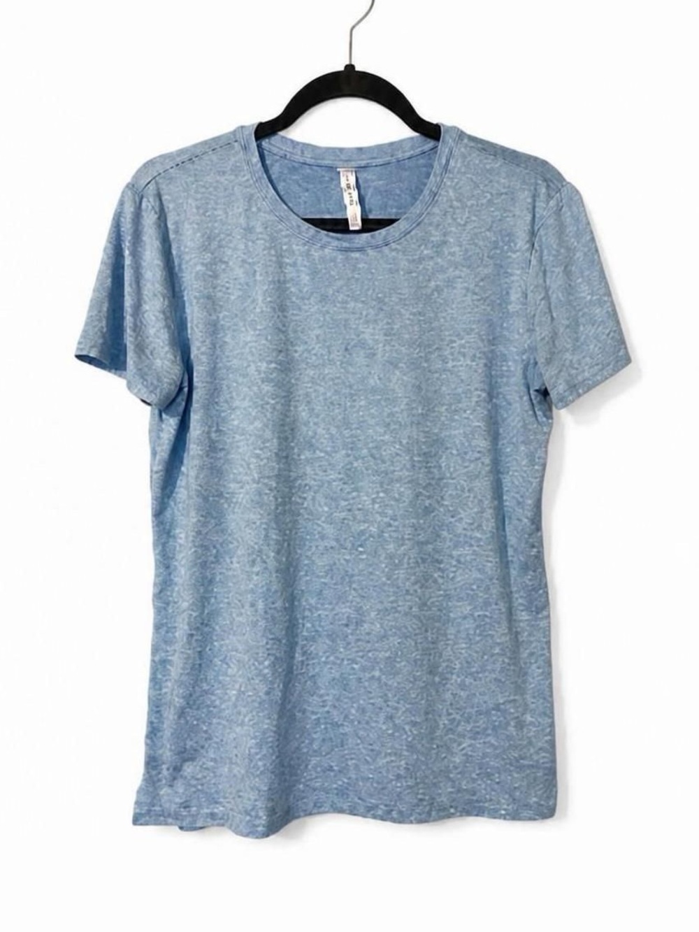 Fabletics Heather Sky Blue Crew Tee
